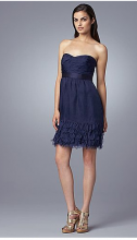 Feather-Hem Pleated Silk Strapless Dress by Phoebe Couture.PNG 