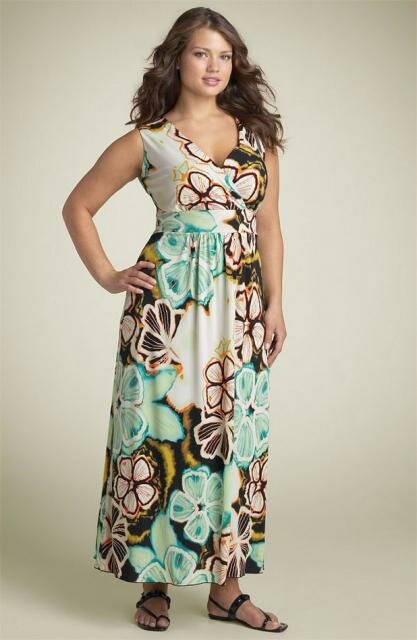 ... of summer dress for plus size women Eliza J Plaid Empire Waist Dress