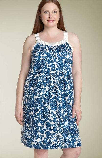 plus size summer dress_Robbie Bee Printed Shift Dress.jpg