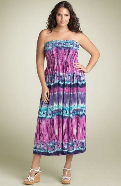 plus size summer dress_Lily Strapless Smocked Maxi Dress.jpg